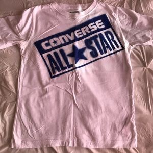 White & Blue Converse Graphic Tee